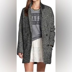 Abercrombie & fitch sz M drop shoulder herringbone pea coat jacket